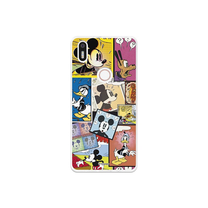 Funda Oficial Disney Mickey, Comic Bq Aquaris X5 Plus