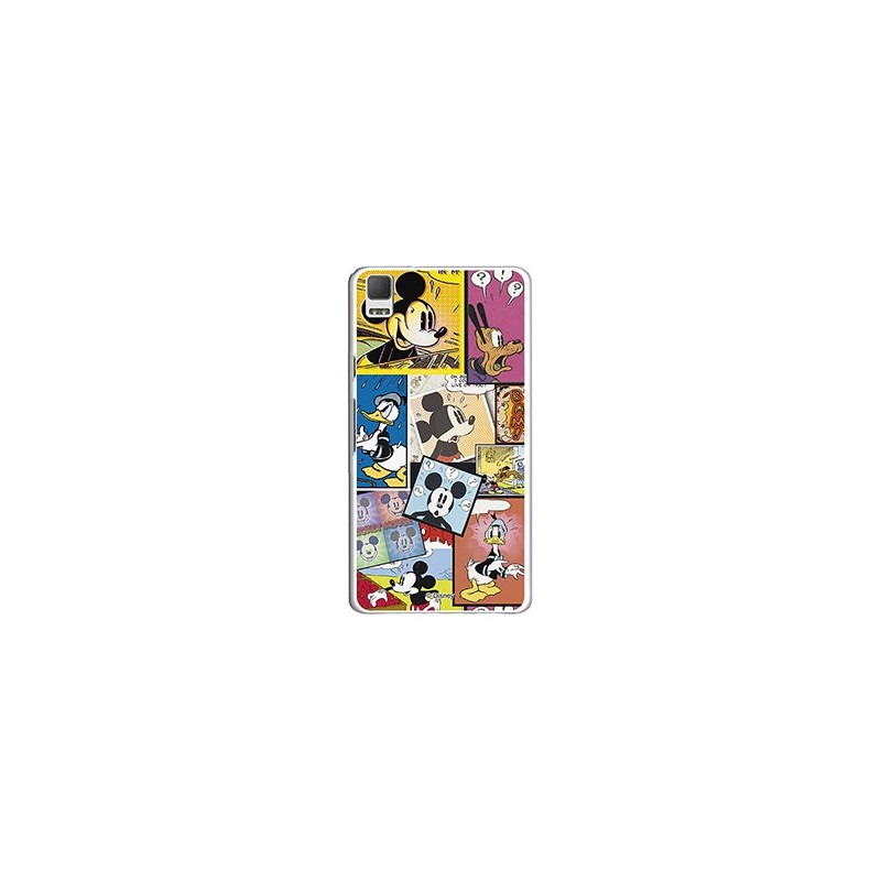 Funda Oficial Disney Mickey, Comic BQ Aquaris E5 4G