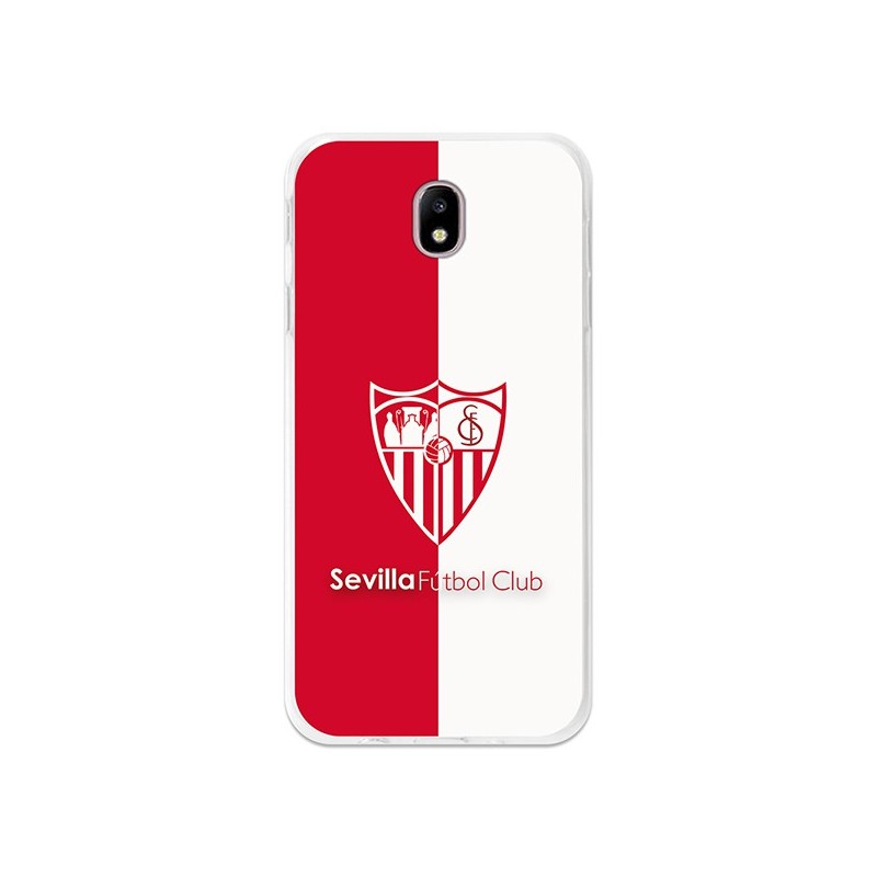 Funda Oficial Sevilla escudo bicolor para Samsung Galaxy J7 2017 Europeo