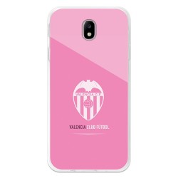 Funda Oficial Valencia Escudo Rosa Samsung Galaxy J7 2017 Europeo