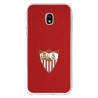 Funda Oficial Sevilla escudo color fondo rojo para Samsung Galaxy J3 2017 Europeo