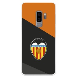 Funda Oficial Valencia Escudo Fondo Negro Samsung Galaxy S9 Plus