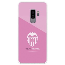 Funda Oficial Valencia Escudo Rosa Samsung Galaxy S9 Plus