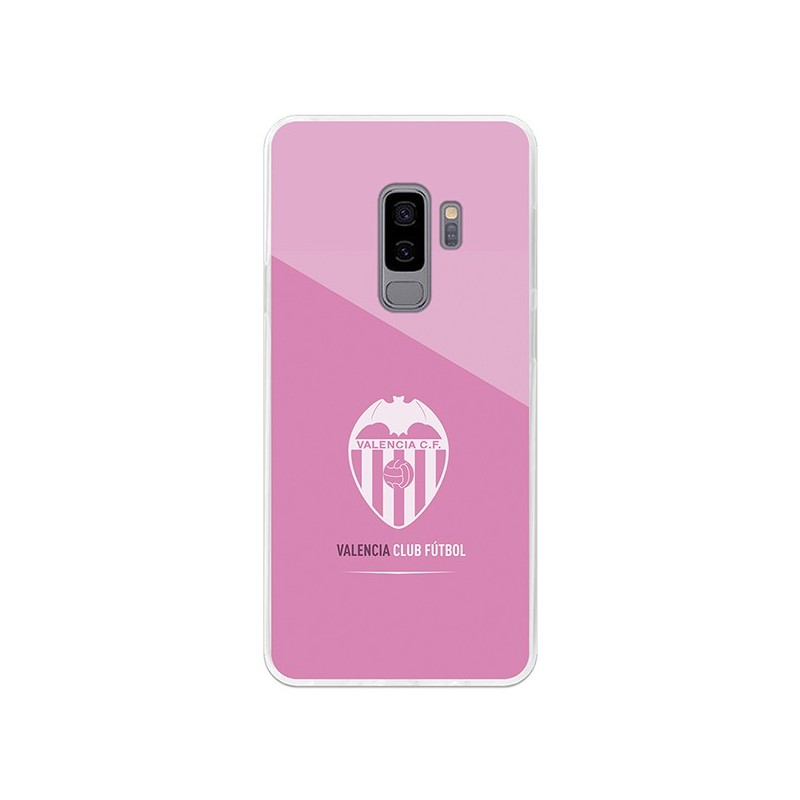 Funda Oficial Valencia Escudo Rosa Samsung Galaxy S9 Plus