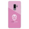 Funda Oficial Valencia Escudo Rosa Samsung Galaxy S9 Plus