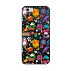 Funda para iPhone 6S Oficial de Disney Mickey y Minnie Patrón Retro Premium - Clásicos Disney