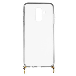 Funda Silicona Colgante Transparente para Samsung Galaxy A6 Plus