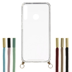 Funda Silicona Colgante Transparente para Huawei P40 Lite E