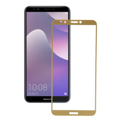 Cristal Templado Completo Oro para Huawei Y7 2018