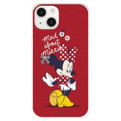 Funda para iPhone 15 Plus Oficial de Disney Minnie Mad About - Clásicos Disney