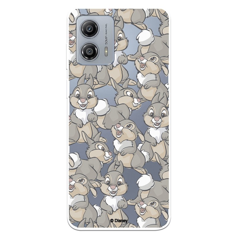 Funda para Motorola Moto G53 5G Oficial de Disney Tambor Patrones - Bambi