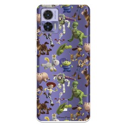 Funda para Motorola Edge 30 Neo Oficial de Disney Muñecos Toy Story Siluetas - Toy Story