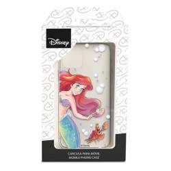 Funda para Motorola Edge 30 Neo Oficial de Disney Ariel y Sebastián Burbujas - La Sirenita