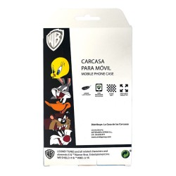 Funda para Motorola Edge 40 Oficial de Warner Bros Bugs Bunny Silueta Transparente - Looney Tunes