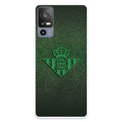 Funda para TCL 40R 5G del Real Betis Balompié Escudo Verde Fondo trama  - Licencia Oficial Real Betis Balompié