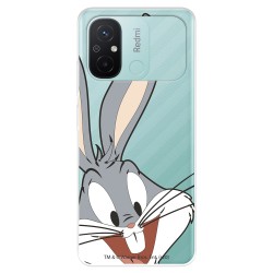 Funda para Xiaomi Redmi 12C Oficial de Warner Bros Bugs Bunny Silueta Transparente - Looney Tunes