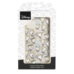 Funda para Xiaomi Redmi 12C Oficial de Disney Chip Potts Siluetas - La Bella y la Bestia