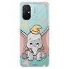 Funda para Xiaomi Redmi 12C Oficial de Disney Dumbo Silueta Transparente - Dumbo