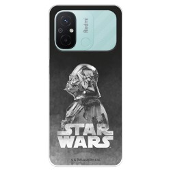 Funda para Xiaomi Redmi 12C Oficial de Star Wars Darth Vader Fondo negro - Star Wars