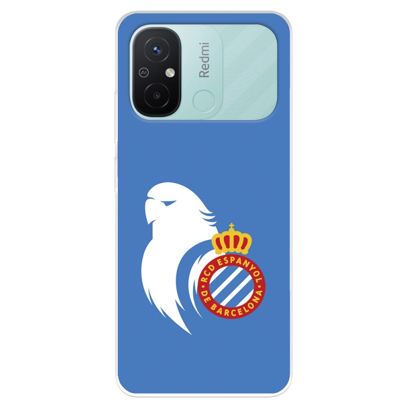 Funda para Xiaomi Redmi 12C del RCD Espanyol Escudo Perico  - Licencia Oficial RCD Espanyol