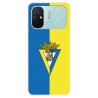 Funda para Xiaomi Redmi 12C del Cádiz CF Escudo Fondo Bicolor  - Licencia Oficial Cádiz CF