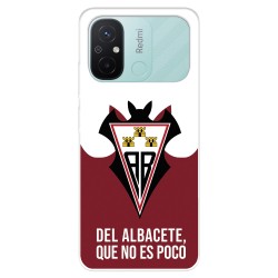 Funda para Xiaomi Redmi 12C del Albacete Balompié Escudo "Del Albacete que no es poco"  - Licencia Oficial Albacete Balompié
