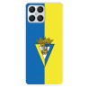 Funda para Honor 70 Lite del Cádiz CF Escudo Fondo Bicolor  - Licencia Oficial Cádiz CF