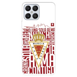 Funda para Honor 70 Lite del Real Murcia Escudo Fondo Blanco  - Licencia Oficial Real Murcia