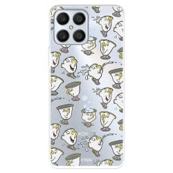 Funda para Honor 70 Lite Oficial de Disney Chip Potts Siluetas - La Bella y la Bestia