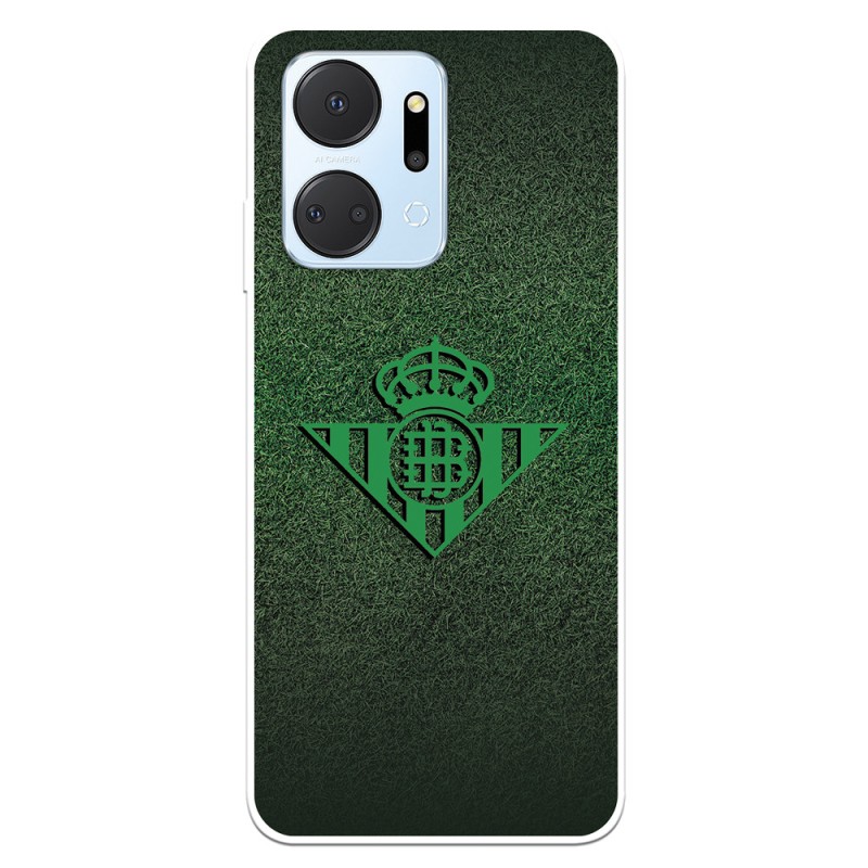 Funda para Honor X7A del Real Betis Balompié Escudo Verde Fondo trama  - Licencia Oficial Real Betis Balompié