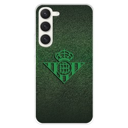 Funda para Samsung Galaxy S23 del Real Betis Balompié Escudo Verde Fondo trama  - Licencia Oficial Real Betis Balompié