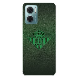 Funda para Xiaomi Redmi 10 5G del Real Betis Balompié Escudo Verde Fondo trama  - Licencia Oficial Real Betis Balompié