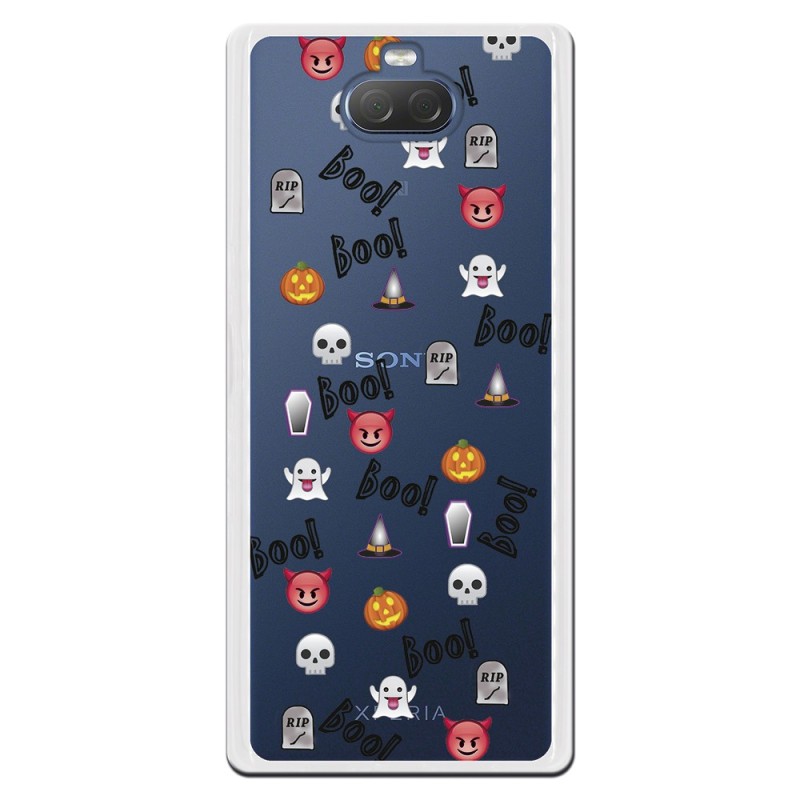 Funda Halloween Icons para Sony Xperia 10