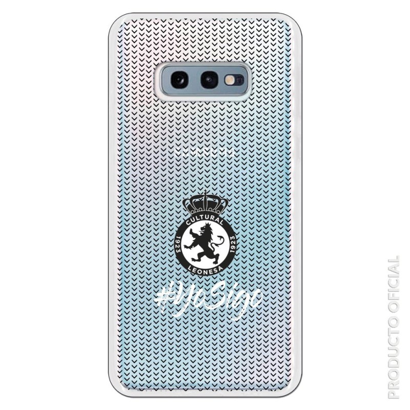 Funda Oficial Cultural y Deportiva Leonesa Escudo monocromo yo sigo clear para Samsung Galaxy S10