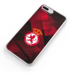 Funda Oficial Cultural y Deportiva Leonesa Escudo trama roja y negra para Samsung Galaxy S10