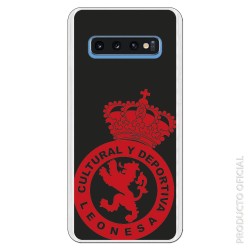 Funda Oficial Cultural y Deportiva Leonesa Escudo monocromo para Samsung Galaxy S10