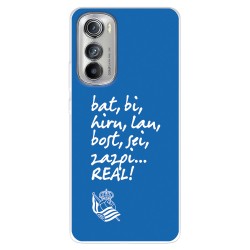 Funda para Motorola edge 30 del Real Sociedad de Fútbol Real grito afición  - Licencia Oficial Real Sociedad de Fútbol