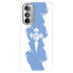 Funda para Motorola edge 30 del RC Celta Escudo Trazo Azul  - Licencia Oficial RC Celta