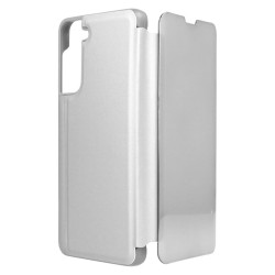 Funda Libro Espejo Plata para Samsung Galaxy S21