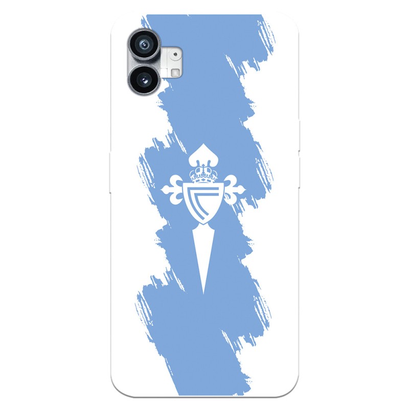 Funda para Nothing Phone 1 del RC Celta Escudo Trazo Azul  - Licencia Oficial RC Celta