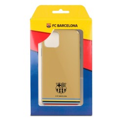 Funda para Huawei Mate 20 Lite del FC Barcelona Escudo Fondo Mostaza  - Licencia Oficial FC Barcelona