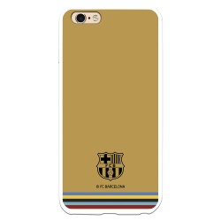 Funda para iPhone 6 Plus del FC Barcelona Escudo Fondo Mostaza  - Licencia Oficial FC Barcelona