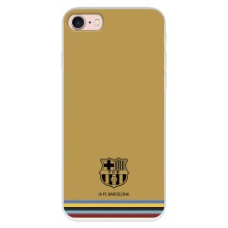 Funda para iPhone SE del FC Barcelona Escudo Fondo Mostaza  - Licencia Oficial FC Barcelona