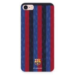 Funda para iPhone SE del FC Barcelona Fondo Rayas Verticales  - Licencia Oficial FC Barcelona