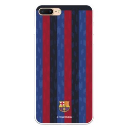 Funda para iPhone 7 Plus del FC Barcelona Fondo Rayas Verticales  - Licencia Oficial FC Barcelona