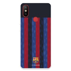 Funda para Xiaomi Mi A2 del FC Barcelona Fondo Rayas Verticales  - Licencia Oficial FC Barcelona