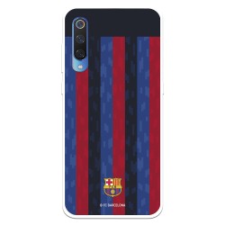 Funda para Xiaomi Mi 9 del FC Barcelona Fondo Rayas Verticales  - Licencia Oficial FC Barcelona