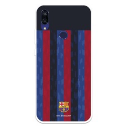 Funda para Xiaomi Redmi 7 del FC Barcelona Fondo Rayas Verticales  - Licencia Oficial FC Barcelona