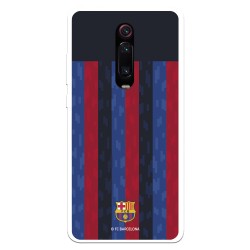 Funda para Xiaomi Mi 9T del FC Barcelona Fondo Rayas Verticales  - Licencia Oficial FC Barcelona