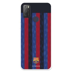 Funda para Alcatel 1S 2021 del FC Barcelona Fondo Rayas Verticales  - Licencia Oficial FC Barcelona